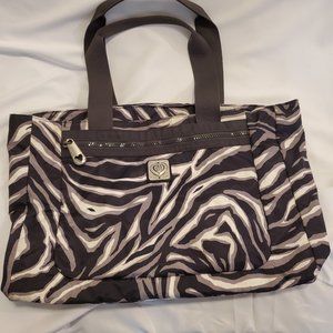 Brighton Nylon Animal Print Shoulder Bag